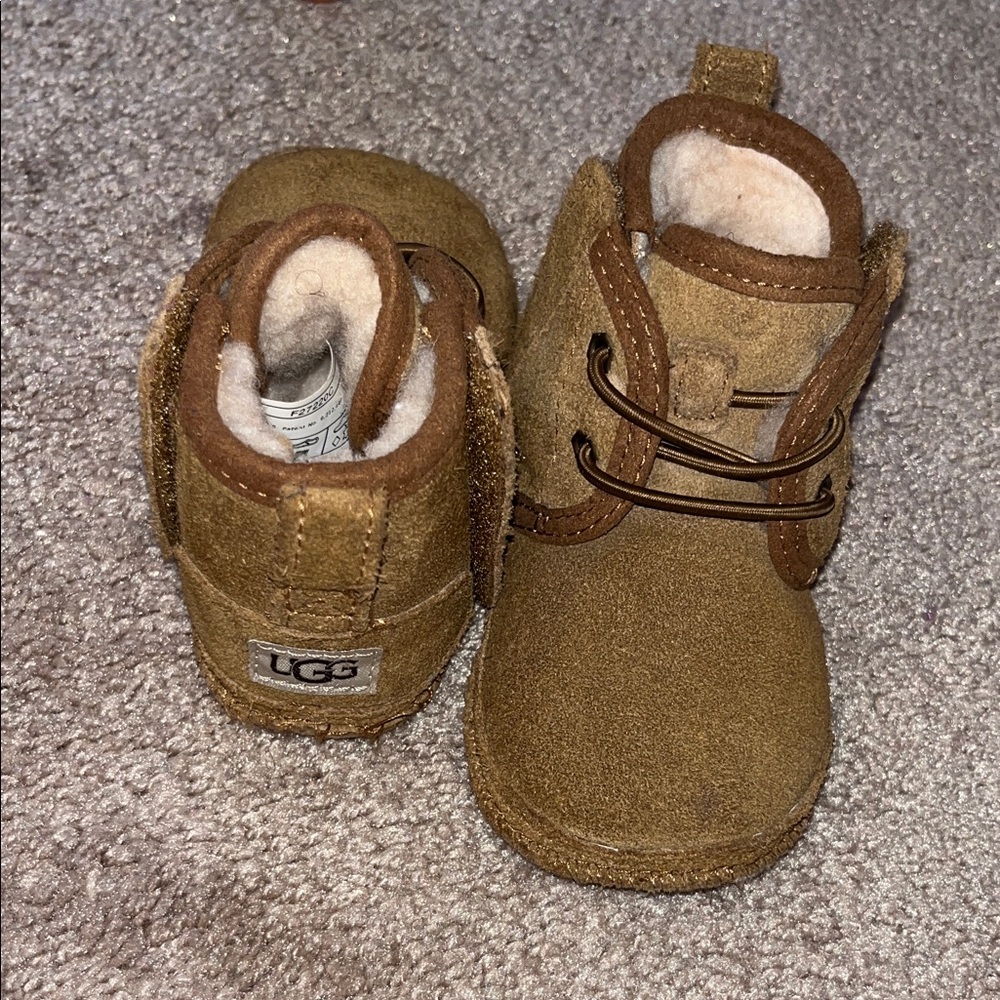 UGG Kids Tan Suede Boots